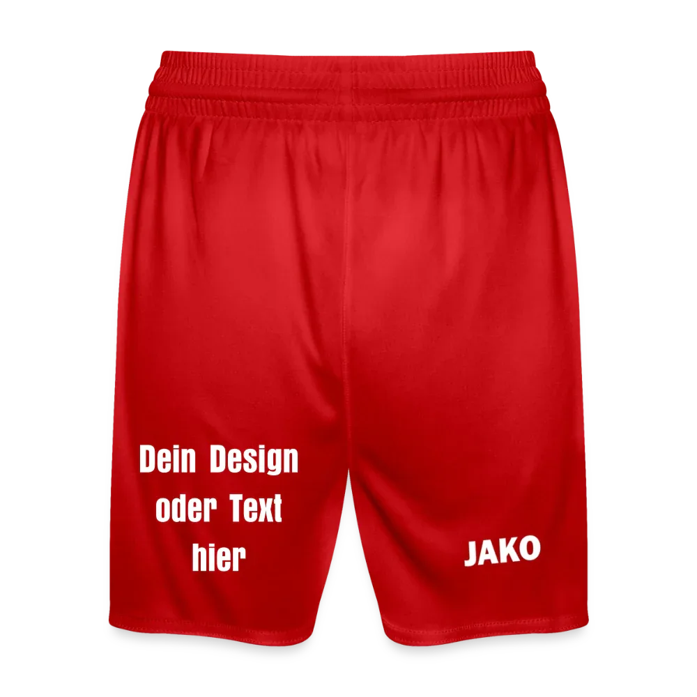 JAKO Kinder Sporthose Manchester 2.0 - personalisierbar - Rot
