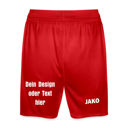 JAKO Kinder Sporthose Manchester 2.0 - personalisierbar - Rot