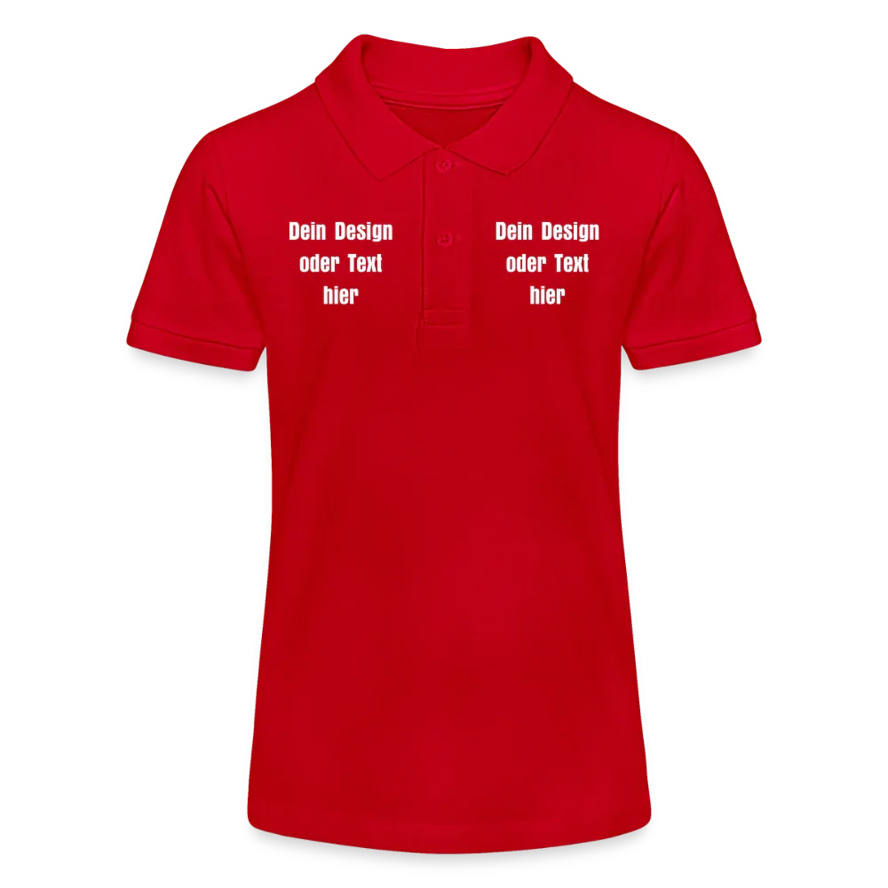 Stanley/Stella Teenager Bio-Poloshirt MINI SPRINTER - personalisierbar - Rot