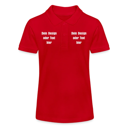 Stanley/Stella Teenager Bio-Poloshirt MINI SPRINTER - personalisierbar - Rot