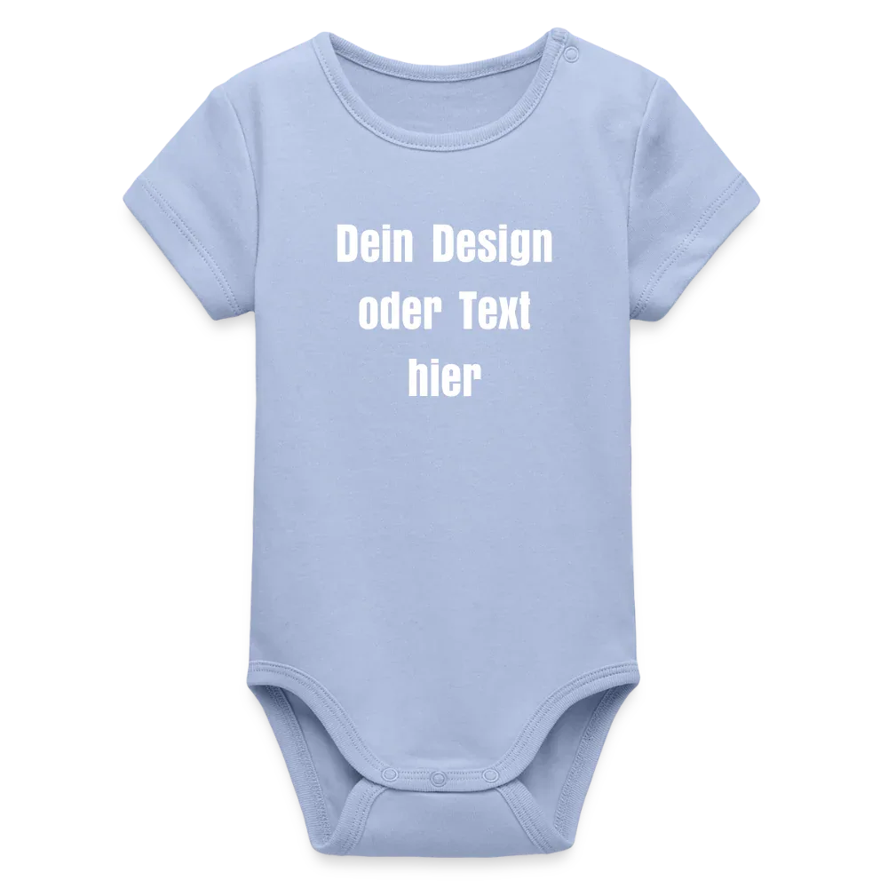 Stanley/Stella Baby Bio Kurzarm-Body - personalisierbar - Sky