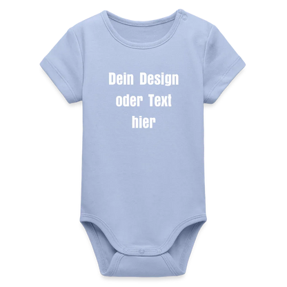 Stanley/Stella Baby Bio Kurzarm-Body - personalisierbar - Sky