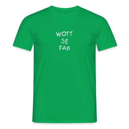 "WOTT SE FAK" Motiv-T-Shirt für Männer - Kelly Green