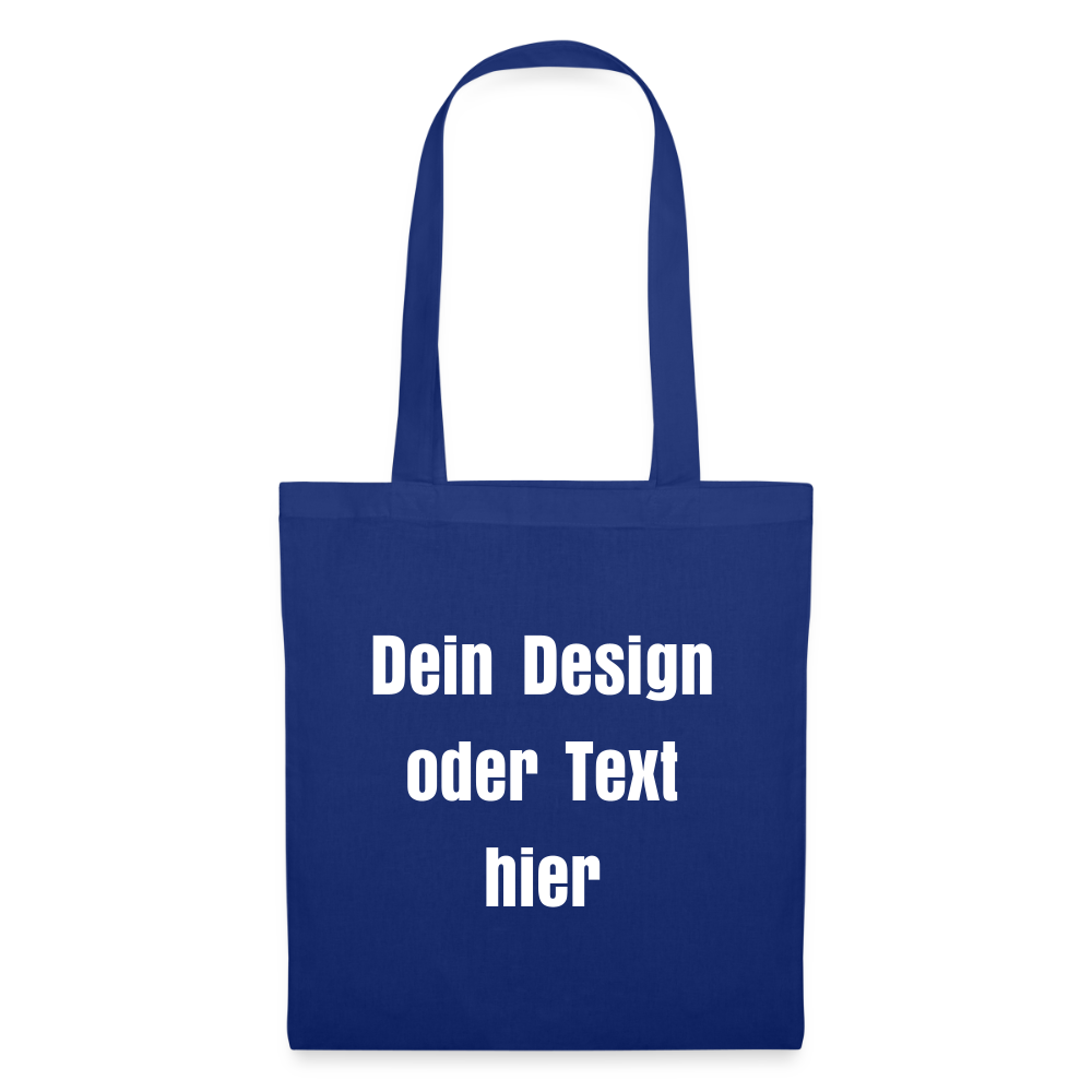 Stoffbeutel aus 100% Baumwolle - personalisierbar - Royalblau