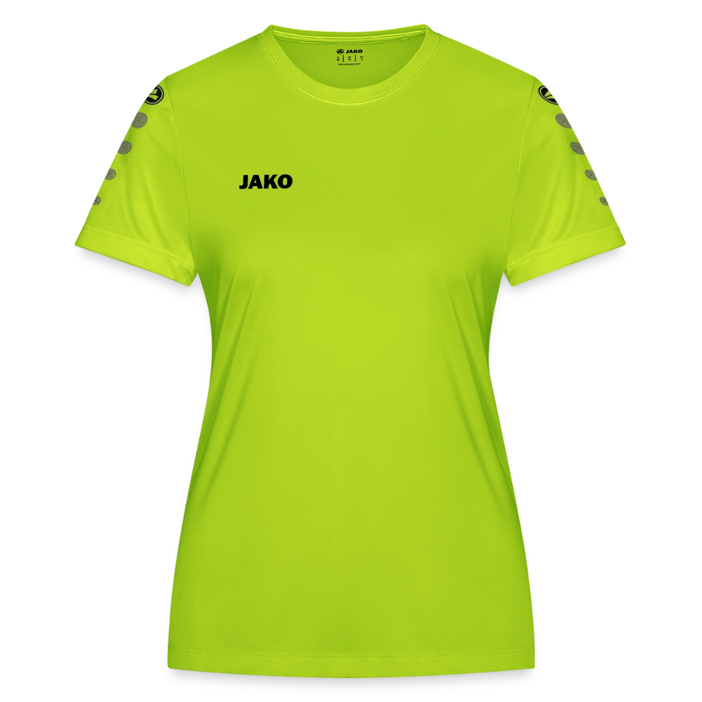 JAKO Frauen Trikot Team - personalisierbare Vorder- und Rückseite - Neongrün