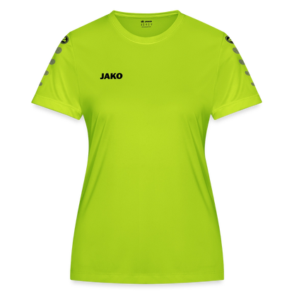 JAKO Frauen Trikot Team - personalisierbare Vorder- und Rückseite - Neongrün