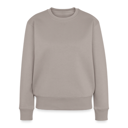 Frauen Premium Pullover - personalisierbar - Taupe