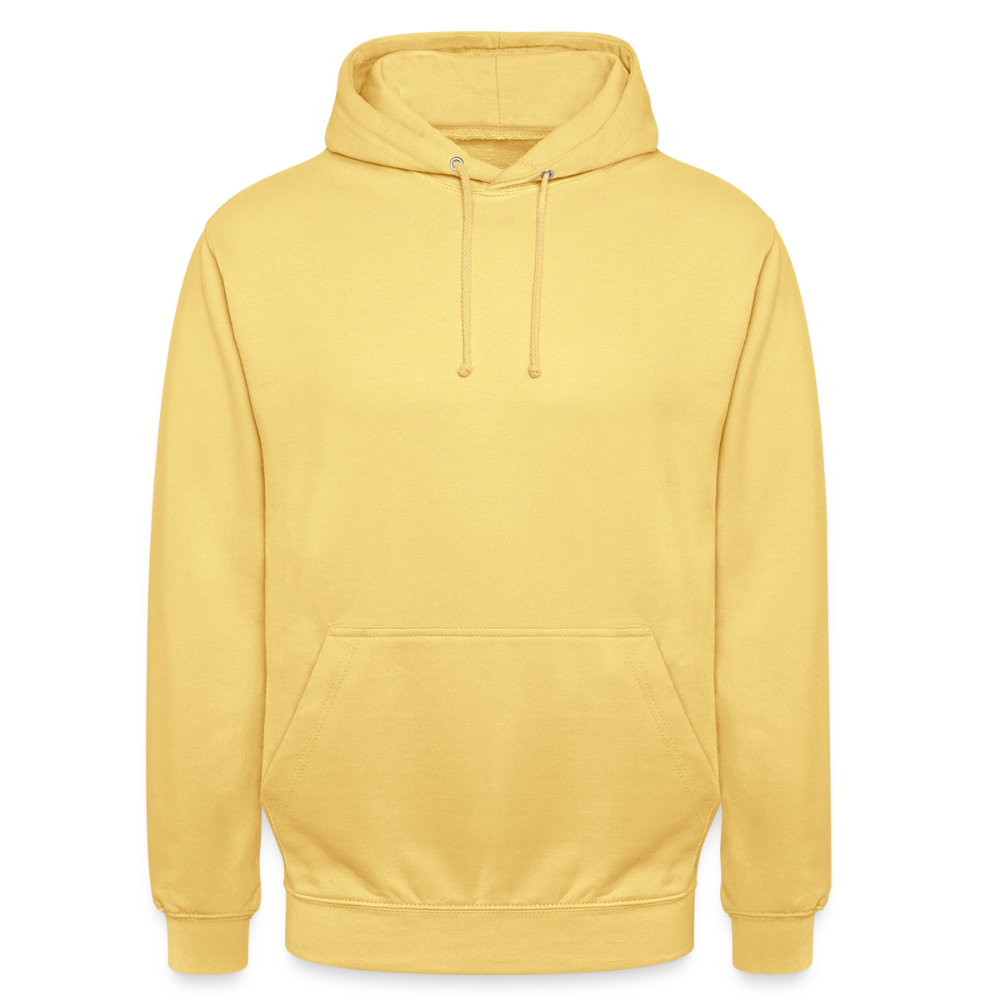 Unisex Hoodie - personalisierbare Vorder- und Rückseite - Zitronengelb