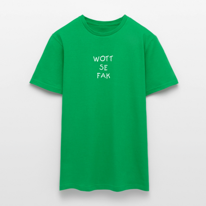 "WOTT SE FAK" Motiv-T-Shirt für Männer - Kelly Green
