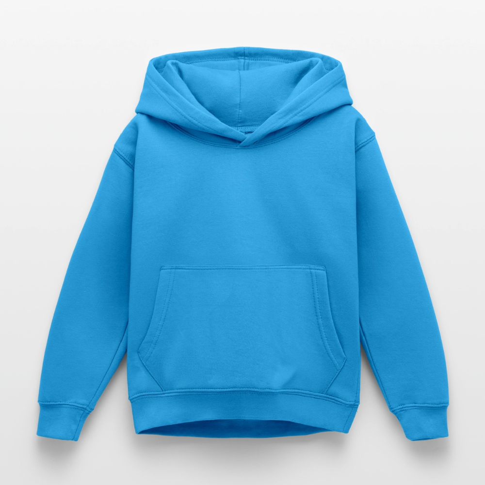 Kinder Hoodie - personalisierbare Vorder- und Rückseite - Meeresblau