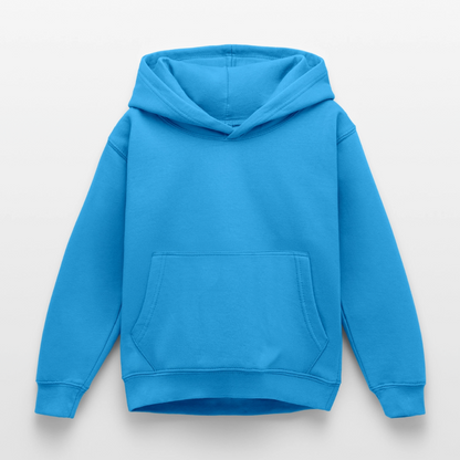 Kinder Hoodie - personalisierbare Vorder- und Rückseite - Meeresblau