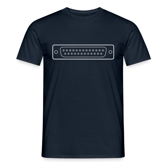 DB-25 LPT1 Retro T-Shirt für Herren - Navy