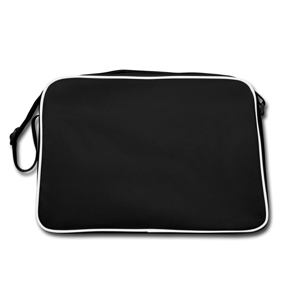 Retro Tasche mit Reißverschluss "PIXEL" - Schwarz/Weiß