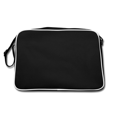 Retro Tasche mit Reißverschluss "PIXEL" - Schwarz/Weiß