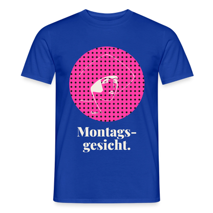 "Montagsgesicht. Art-déco-Motiv" Motiv-T-Shirt für Männer, Farbe Dunkelblau
