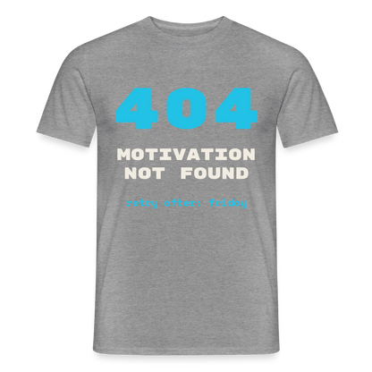 404 Motivation not found. Retry after: friday Motiv-T-Shirt für Männer, Farbe Graphit meliert