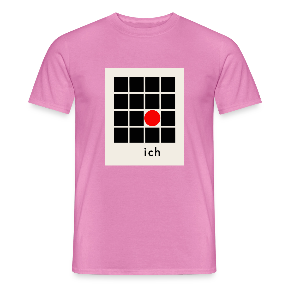 Ich bin die Ausnahme. Motiv-T-Shirt für Männer, Farbe Pink