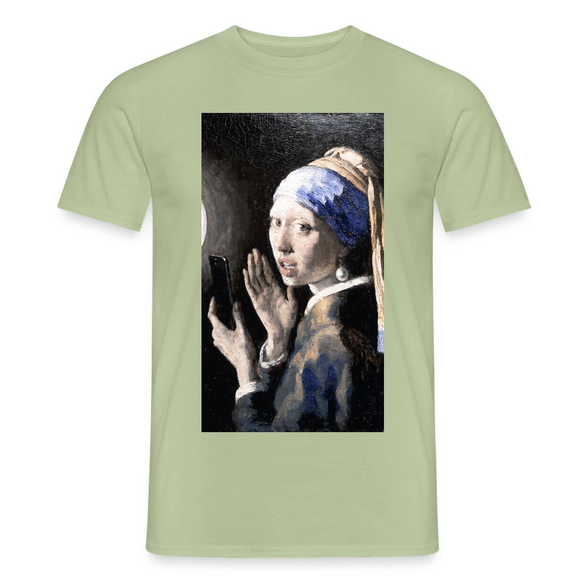 Das Reel. Renaissance-Motiv Motiv-T-Shirt für Männer, Farbe Sage