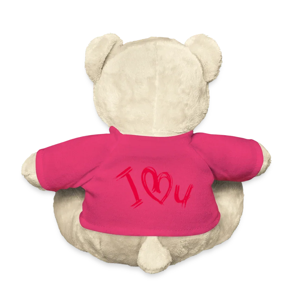 Teddy "Valentine" - personalisierbarer Text oder Name - Pink