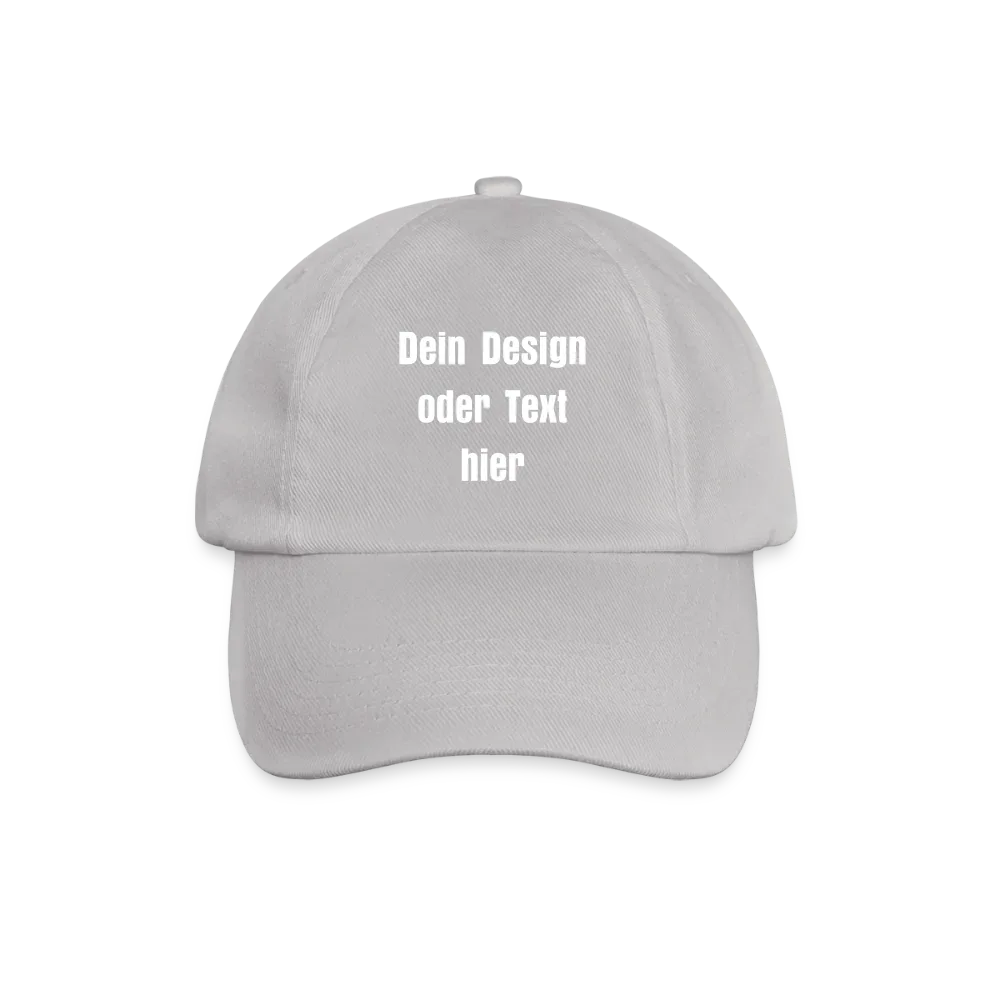 Baseballkappe - personalisierbar - Grau