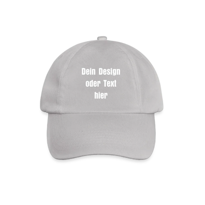 Baseballkappe - personalisierbar - Grau