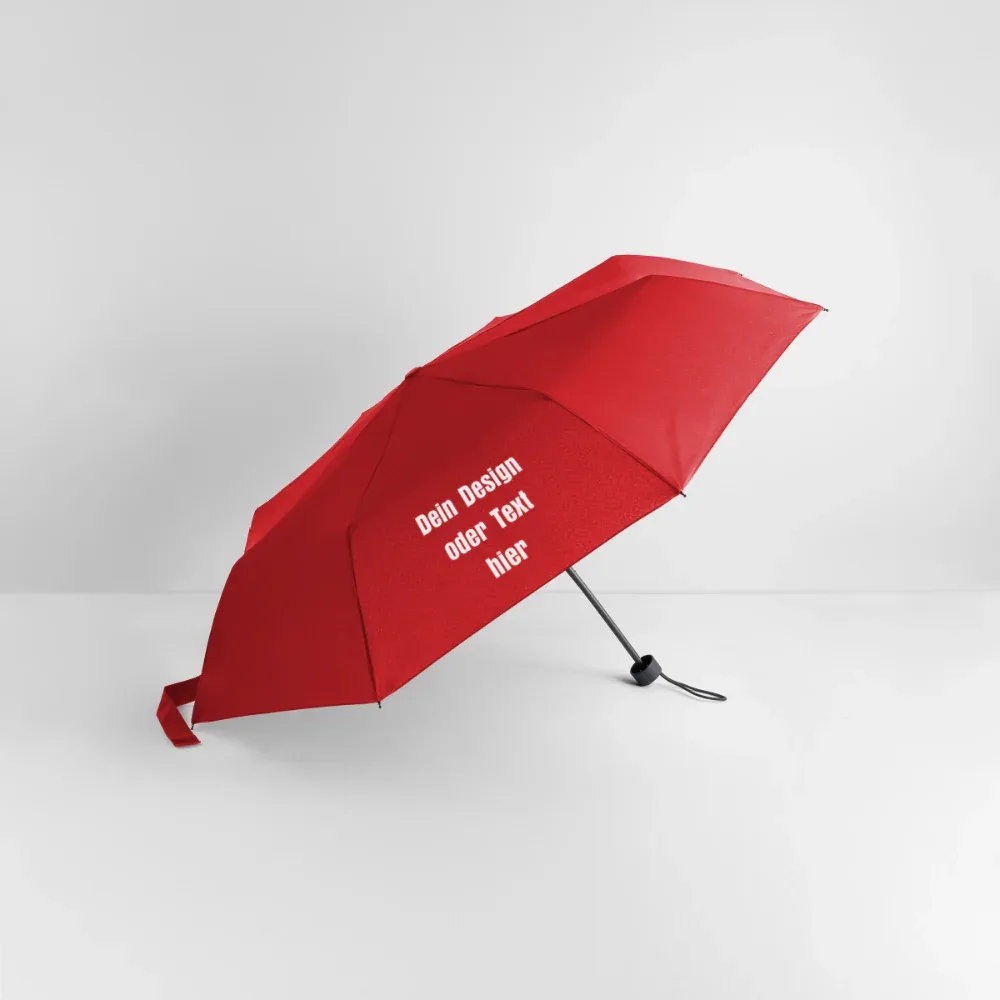 Regenschirm (klein) 24 cm 100% Polyester - personalisierbar - Rot