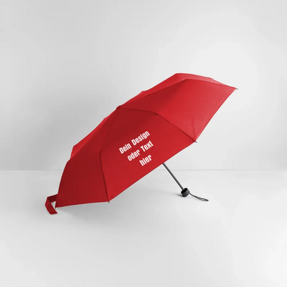 Regenschirm (klein) 24 cm 100% Polyester - personalisierbar - Rot