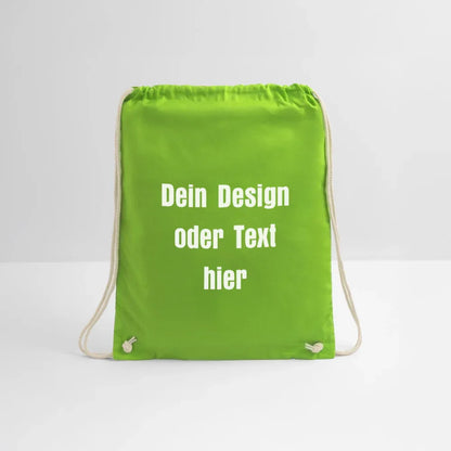 Turnbeutel - personalisierbar - Neongrün