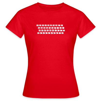 48K ZX Spectrum Motiv-T-Shirt für Frauen, Farbe Rot