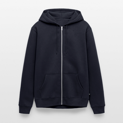 Männer Premium Kapuzenjacke - personalisierbare Vorder- und Rückseite - Navy