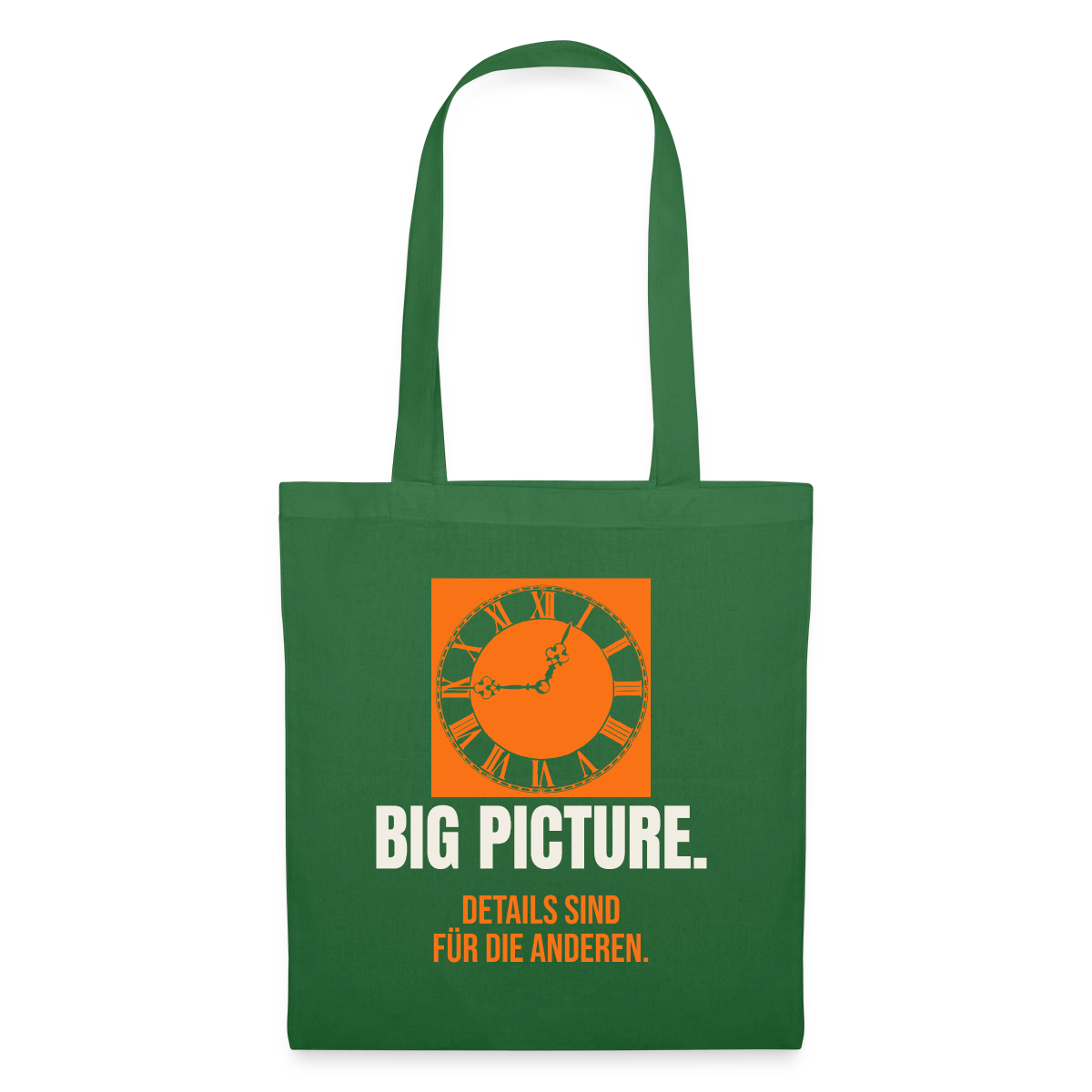 Big Picture. Details sind für die anderen. Stoffbeutel, Farbe Fichte
