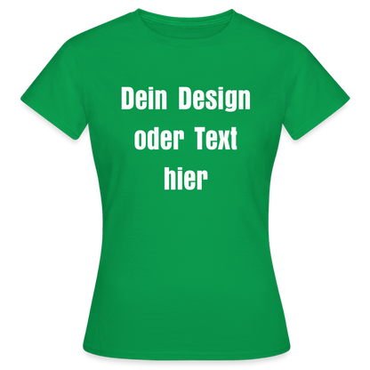 Frauen T-Shirt - personalisierbare Vorder- und Rückseite - Kelly Green