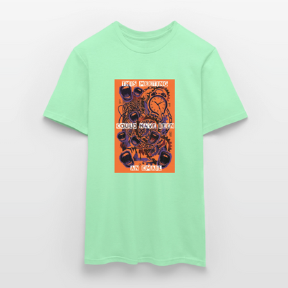"Meeting Email" Motiv-T-Shirt für Männer - Mintgrün