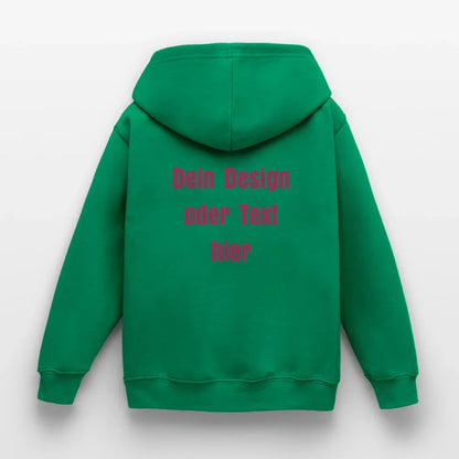 Kinder Hoodie - personalisierbare Vorder- und Rückseite - Kelly Green