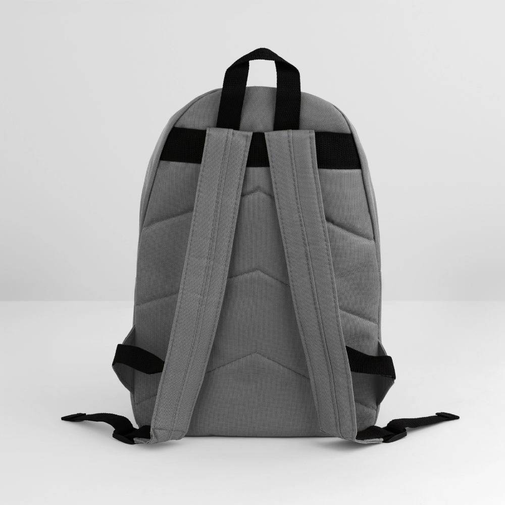 Klassischer Rucksack - personalisierbar - Mittelgrau