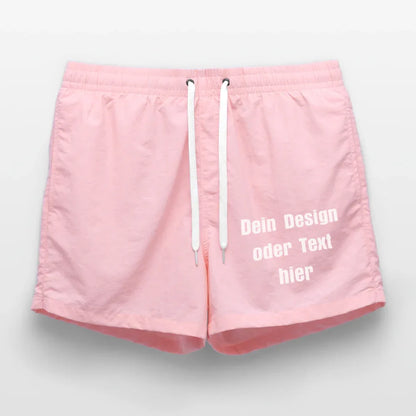 Badeshorts - personalisierbare Vorder- und Rückseite - Pink