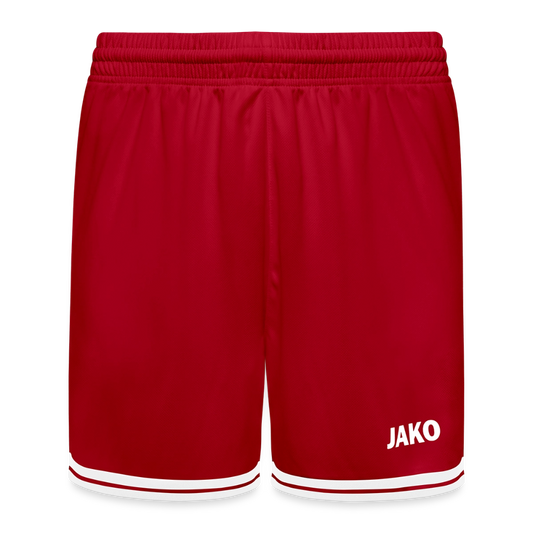 JAKO Kinder Basketball Short Center 2.0 - personalisierbar - Rot/Weiß