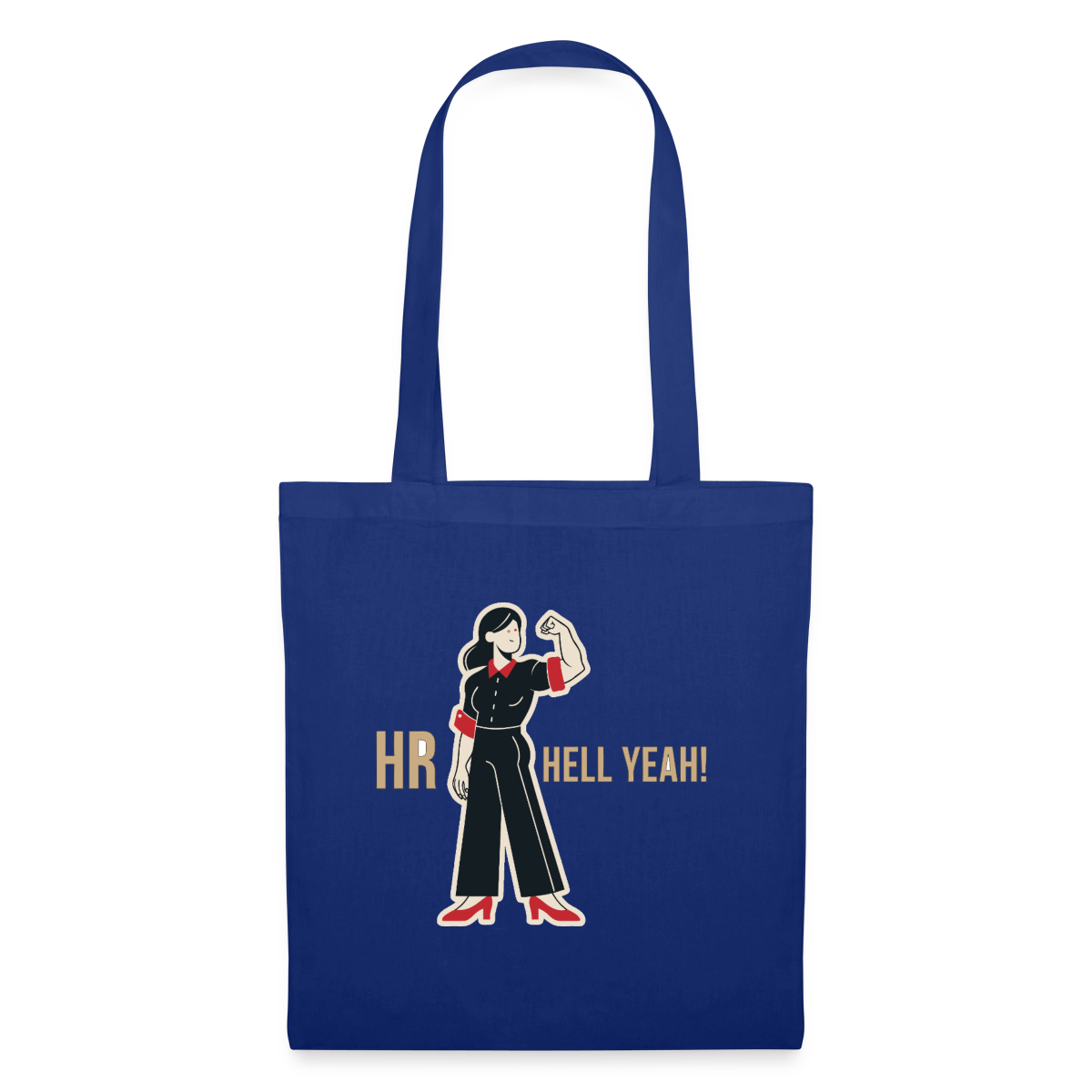 HR. Hell yeah! Stoffbeutel, Farbe Royalblau