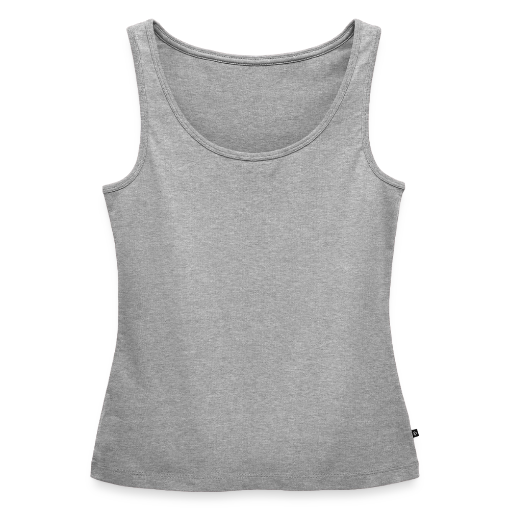 Frauen Premium Tank Top - personalisierbar - Grau meliert