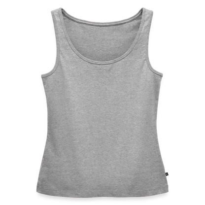 Frauen Premium Tank Top - personalisierbar - Grau meliert
