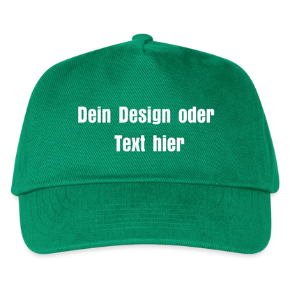 Kontrast Snapback Basecap für Kinder - personalisierbar - Grün
