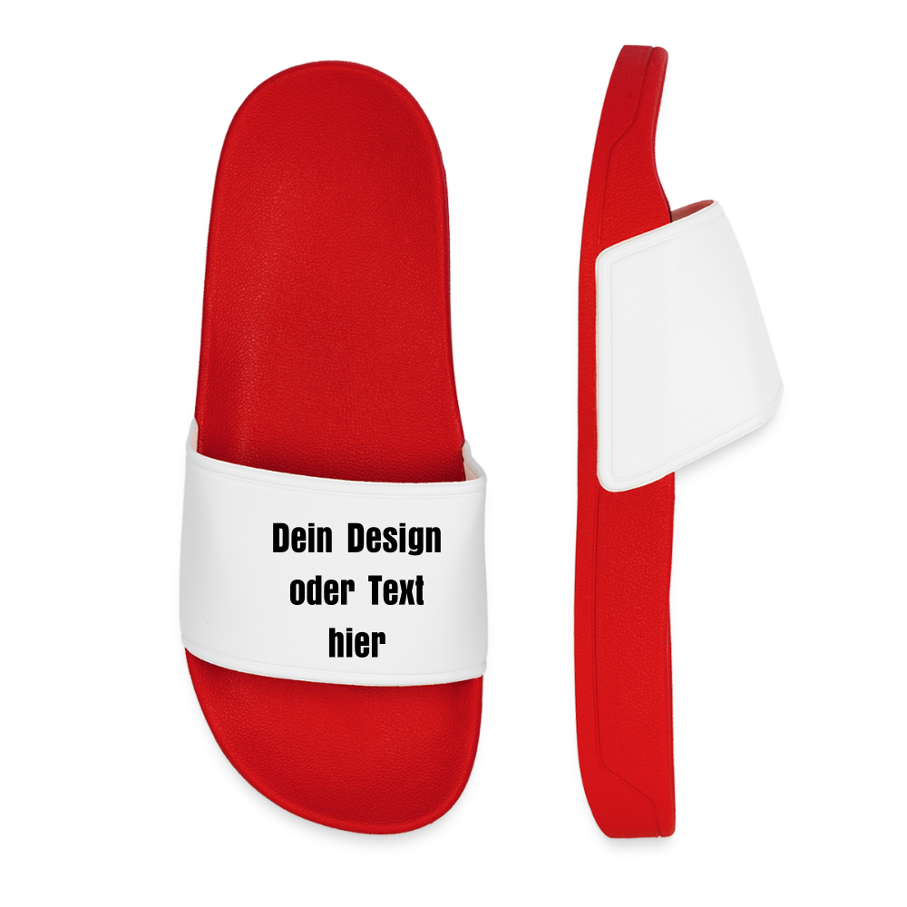 Frauen Badelatschen - personalisierbar - Rot