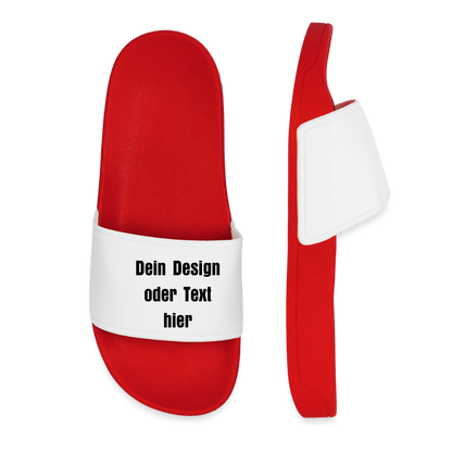 Frauen Badelatschen - personalisierbar - Rot