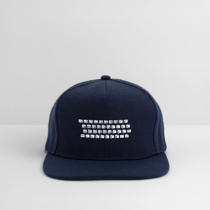 48K ZX Spectrum Retro Snapback Cap - Navy/Navy