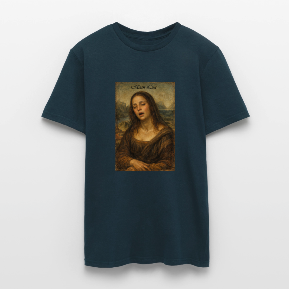 "Moan Lisa" Männer T-Shirt - Navy