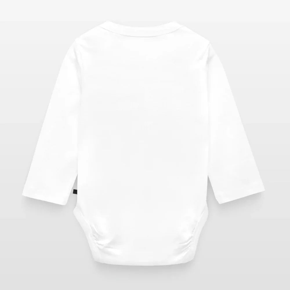 Baby Bio-Langarm-Body - personalisierbar - Weiß