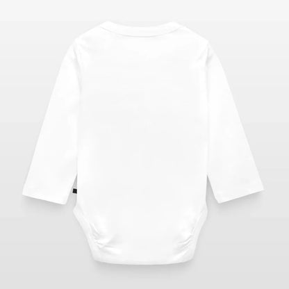 Baby Bio-Langarm-Body - personalisierbar - Weiß