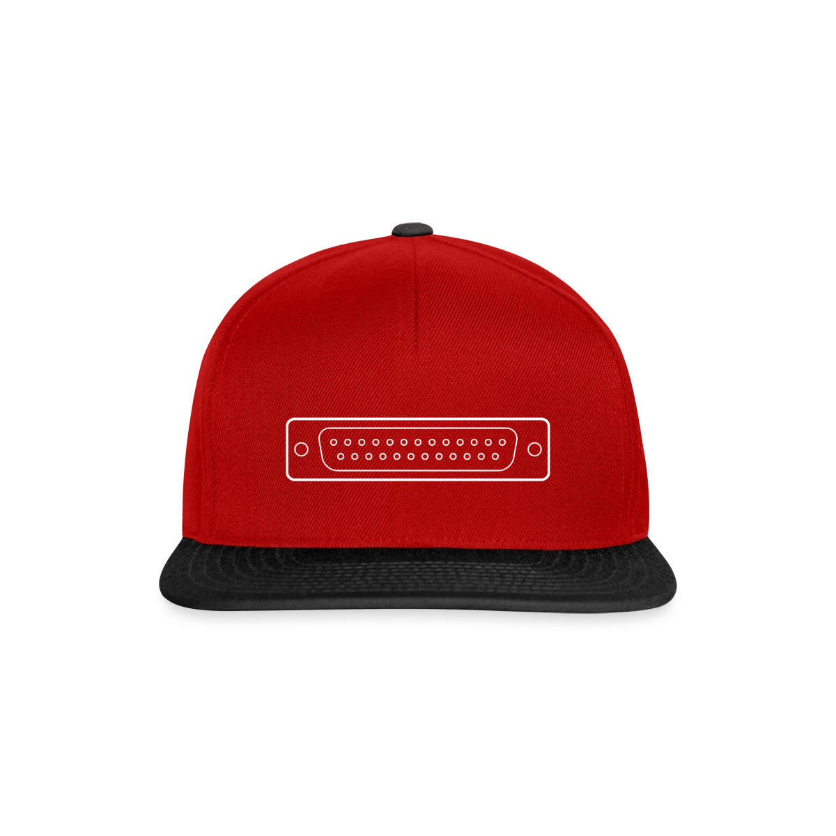 LPT1 Motiv-Snapback-Cap, Farbe Rot/Schwarz