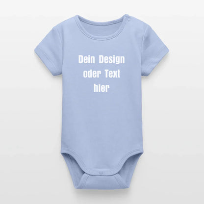 Stanley/Stella Baby Bio Kurzarm-Body - personalisierbar - Sky