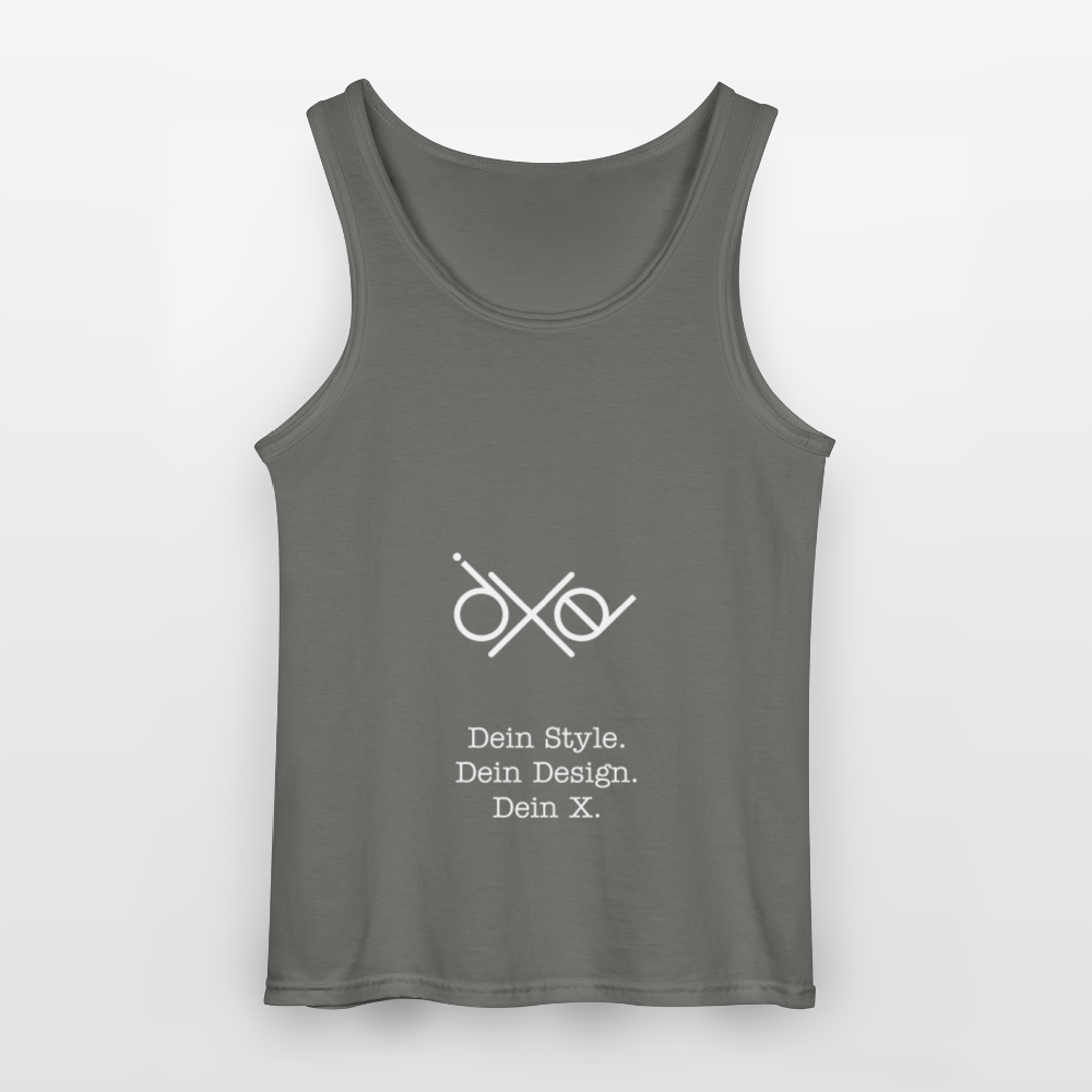 Gildan Männer Tank Top - personalisierbar - Anthrazit